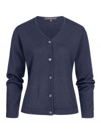 Strick Jacke Damen Dunkelblau